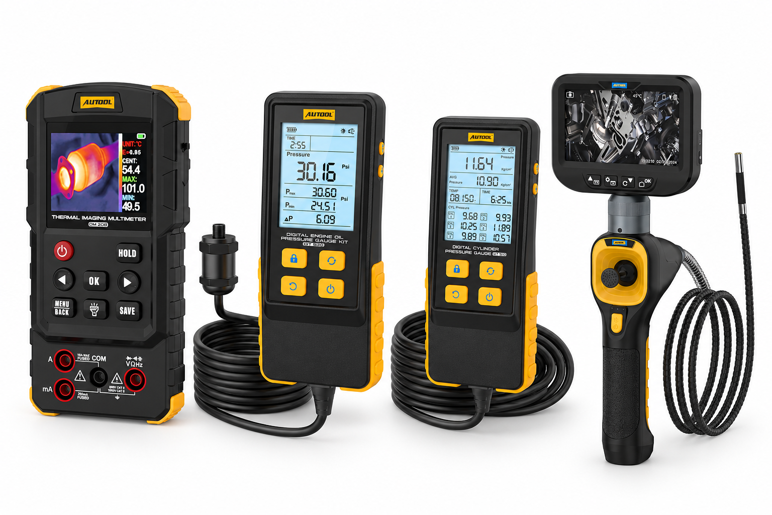 Autool engine diagnostic scanners and smoke testers