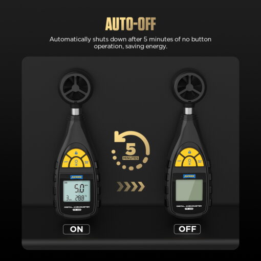 AUTOOL TR401 Digital Anemometer, Handheld Wind Speed Meter For Measuring Wind Speed, Temperature In Automotive Air Conditioning System - Image 9
