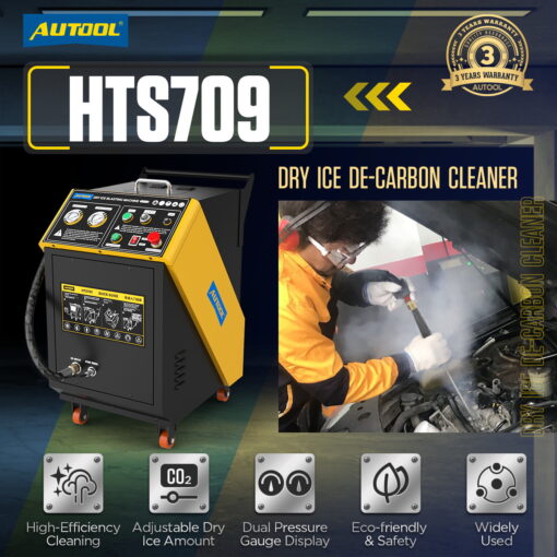 AUTOOL HTS709 Dry Ice Cleaning Machine with Dual pressure display - Image 2