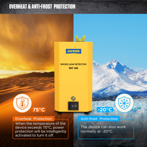 AUTOOL SDT106 Auto EVAP Leakage Smoke Test Machine - Image 4