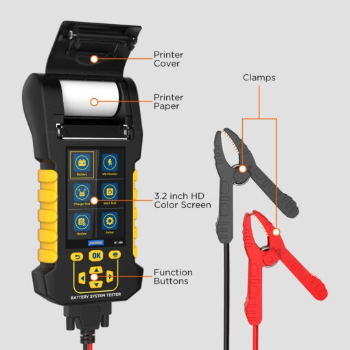 AUTOOL BT880 Car Load Battery Tester Leakage Test with Built-in Temperature Sensor - Image 7