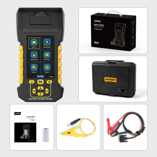 AUTOOL BT880 Car Load Battery Tester Leakage Test with Built-in Temperature Sensor - Image 8