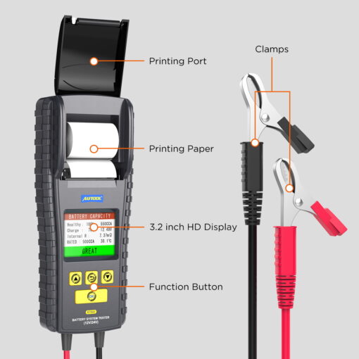 AUTOOL BT860 Battery Tester with Temperature Monitoring - Image 5