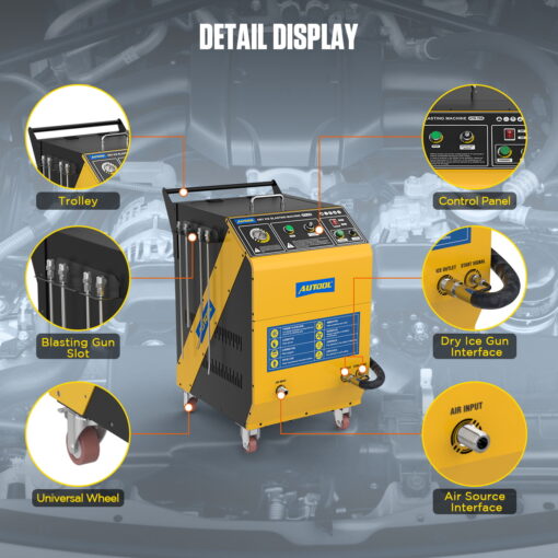 AUTOOL HTS708 Dry Ice Blasting Cleaning Machine - Image 5