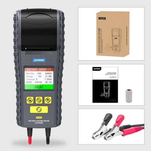 AUTOOL BT860 Battery Tester with Temperature Monitoring - Image 6