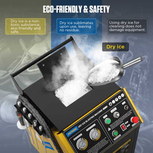 AUTOOL HTS709 Dry Ice Cleaning Machine with Dual pressure display - Image 10