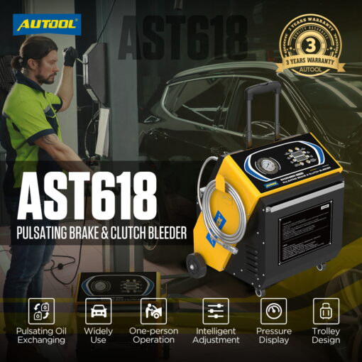 AUTOOL AST618 Pulsating Brake Fluid Exchanger Four-Wheel Oil Change - Image 10
