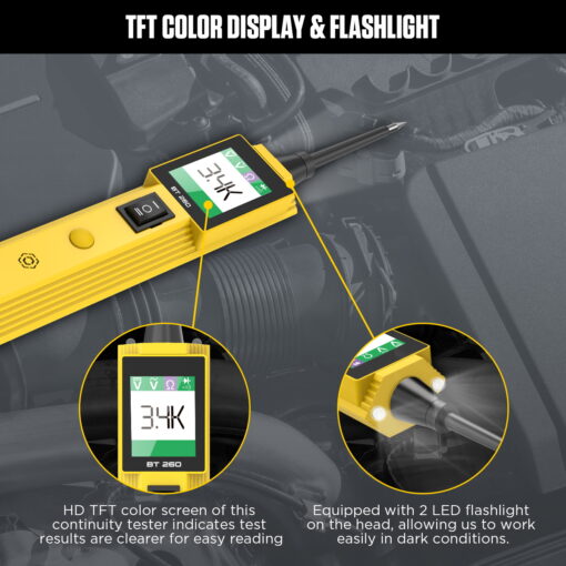 AUTOOL BT260 Electrical Circuit Tester For Trucks - Image 9