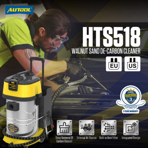 AUTOOL HTS518 Car Engine Carbon Deposition Cleaner Intake Pipe Valve Cleaning Machine Decarbonizing Auto Decarbon Wash - Image 2