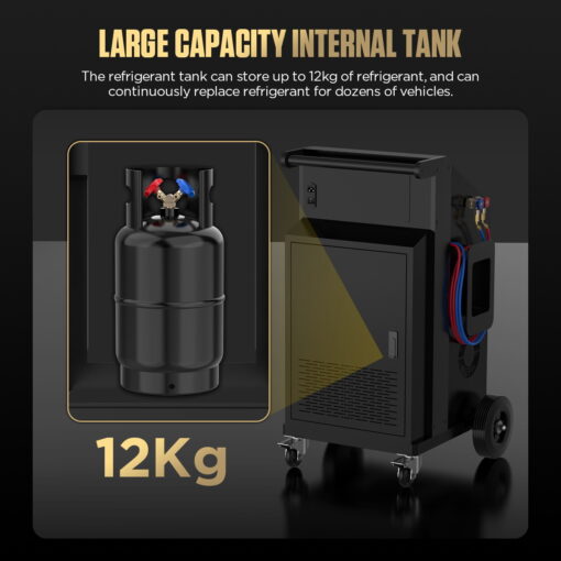AUTOOL LM707 AC Refrigerant Recovery Machine-High-Precision Refrigerant Recovery And Filling - Image 6