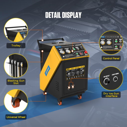 AUTOOL HTS709 Dry Ice Cleaning Machine with Dual pressure display - Image 6