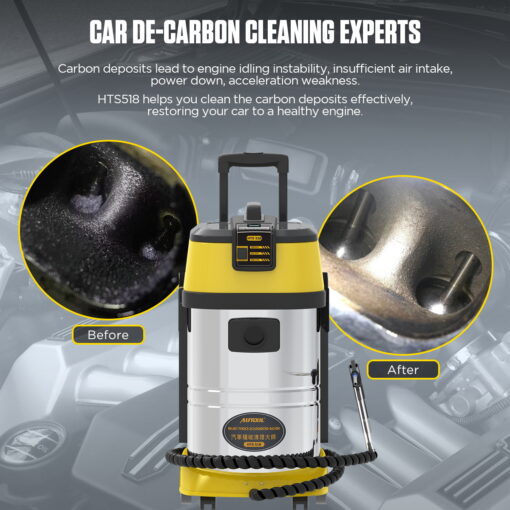 AUTOOL HTS518 Car Engine Carbon Deposition Cleaner Intake Pipe Valve Cleaning Machine Decarbonizing Auto Decarbon Wash - Image 5