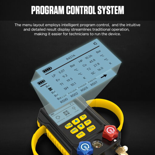 AUTOOL LM160 Refrigerant Leak Detector Digital Manifold Gauges - Image 6