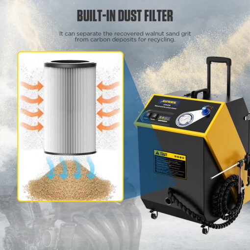 AUTOOL HTS678 Walnut Sand Blaster Cleaner Car Engine Carbon Deposition Cleannin - Image 6