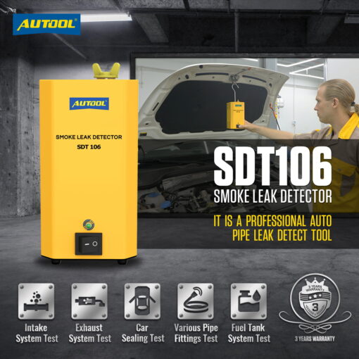 AUTOOL SDT106 Auto EVAP Leakage Smoke Test Machine - Image 2