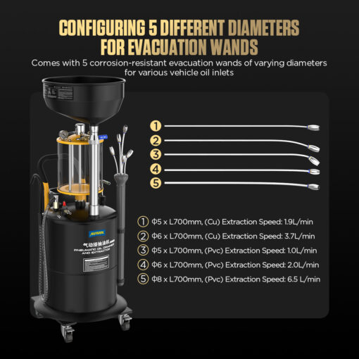 AUTOOL OD720 Pneumatic Oil Picker & Oil Pumping Machine - Image 13