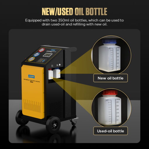 AUTOOL LM707 AC Refrigerant Recovery Machine-High-Precision Refrigerant Recovery And Filling - Image 9