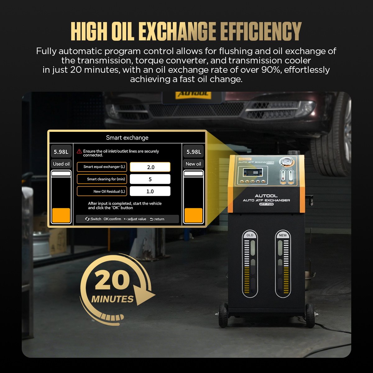 ATF705 AUTOOL Transmission Fluid Exchanger Fully Automatic - Image 2