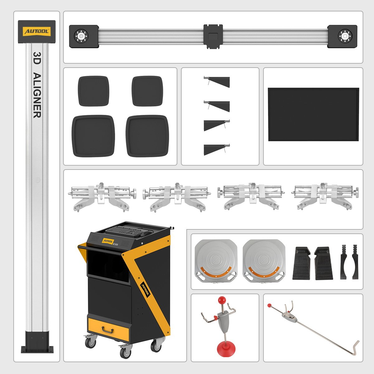 XC505 AUTOOL 3D Alignment Tire Machine For All indian Cars - Image 17
