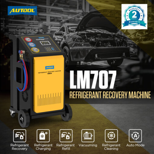 AUTOOL LM707 AC Refrigerant Recovery Machine-High-Precision Refrigerant Recovery And Filling - Image 14