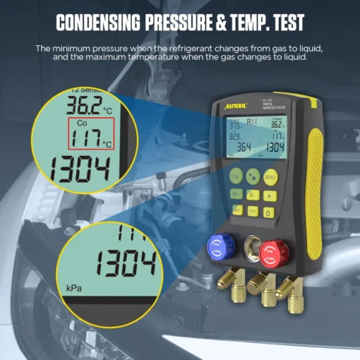 AUTOOL LM120+ Refrigerant Gauges Digital Hvac Gauges - Image 5