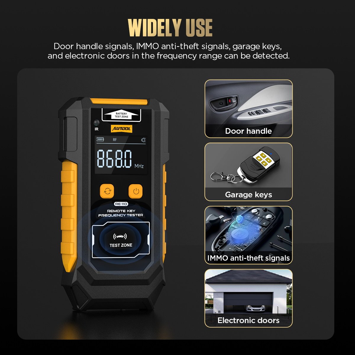 RE110 AUTOOL Car Remote Key Frequency Tester - Image 3
