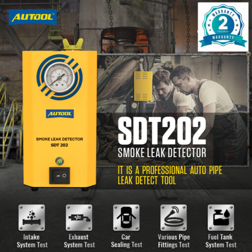 AUTOOL SDT202 EVAP System & Pipe Smoke Leak Detector - Image 10