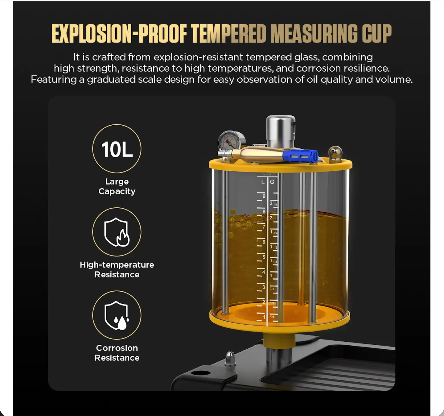 AUTOOL OD760 Pneumatic Car Engine Oil Drain and Oil Extractor With All Wrench - Image 3