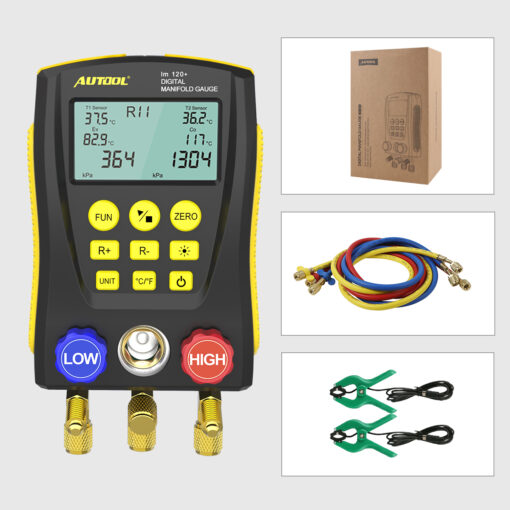 AUTOOL LM120+ Refrigerant Gauges Digital Hvac Gauges - Image 2