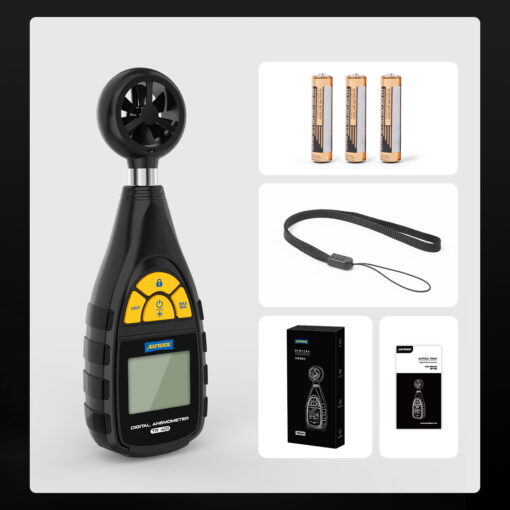 AUTOOL TR401 Digital Anemometer, Handheld Wind Speed Meter For Measuring Wind Speed, Temperature In Automotive Air Conditioning System - Image 5