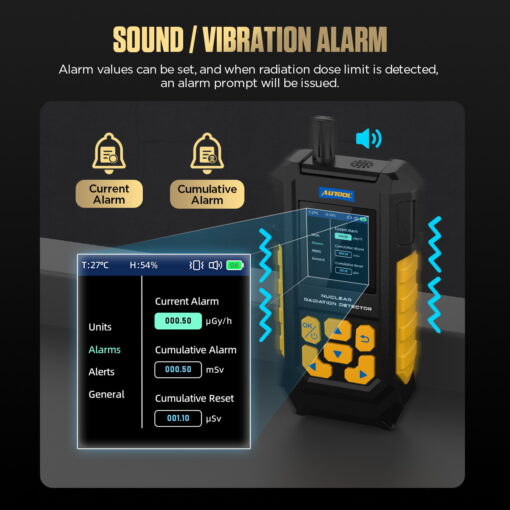 AUTOOL ND300 Geiger Counter Nuclear Radiation Detector Portable Handheld Beta Gamma X-ray - Image 5