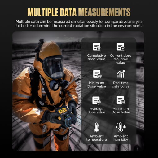 AUTOOL ND300 Geiger Counter Nuclear Radiation Detector Portable Handheld Beta Gamma X-ray - Image 4