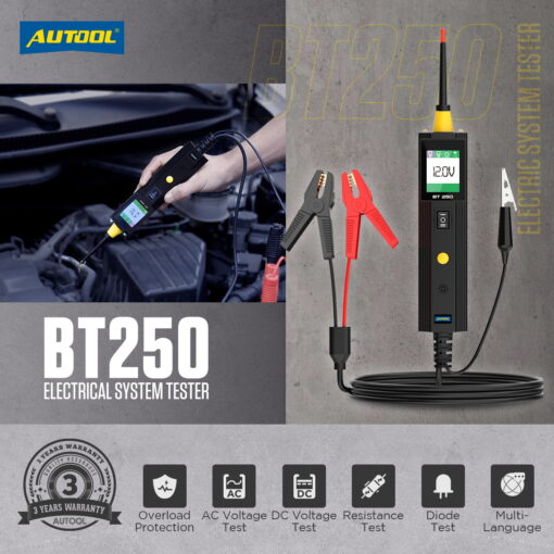 AUTOOL BT250 Car Electrical Circuit Tester 6V-30V - Image 12