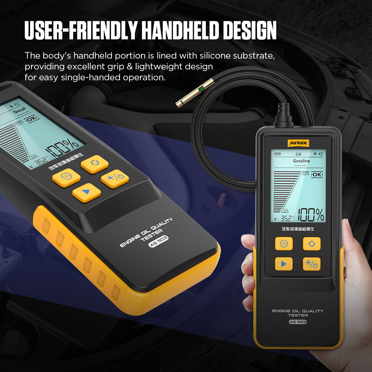 AS503 AUTOOL Engine Oil Quality Tester Kit For Petrol & Diesel Engine - Image 9