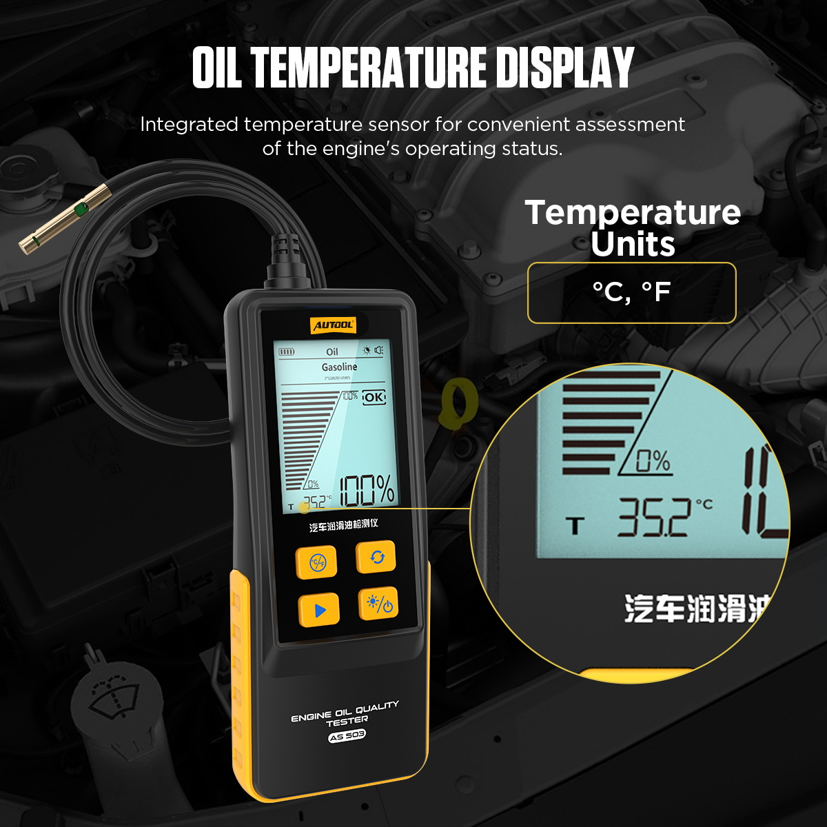 AS503 AUTOOL Engine Oil Quality Tester Kit For Petrol & Diesel Engine - Image 10