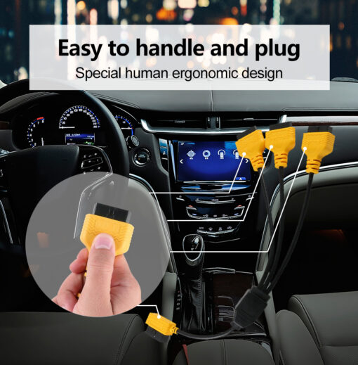 AUTOOL OBD2 16Pin Extension Cable 1.5m Car OBD Connect Extend Adapter Wire ELM327 OBD II OBD2 Extension Connector Cord - Image 6