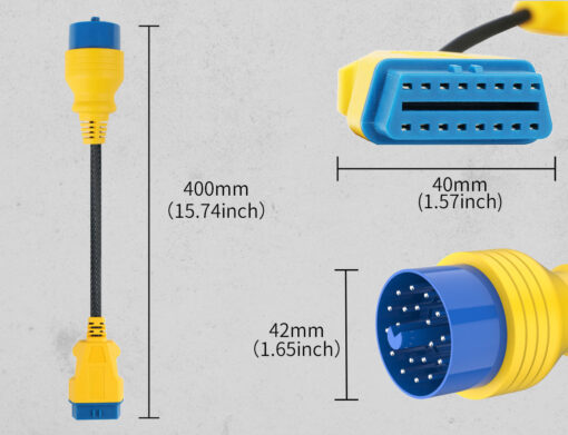 AUTOOL 40CM OBD2 Extension Cable Connector 20pin to 16pin OBD2 Adapter - Image 7