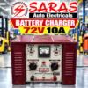 72V 10A Battery Charger – Heavy Duty Copper Coil Transformer