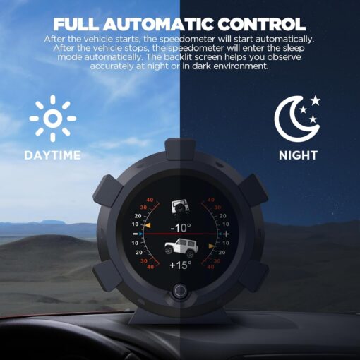 AUTOOL X95 Car GPS Slope Meter 3.5" HUD, Multifunctional Head Up Display - Image 7