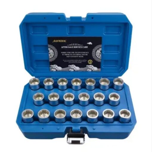 Mrcartool 20pcs Locking Wheel Nut Key Socket Set Kit Touareg Anti-Theft Screw Sleeve Tool For Porsche Cayenne Panamera VW Audi - Image 4
