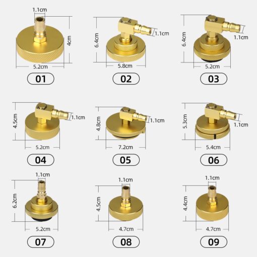AUTOOL 17-Piece Brake Fluid changer Adapters - Image 4