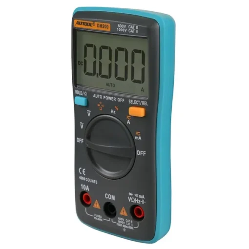 AUTOOL DM200 Portable Autoranging Digital Multimeter 4000 Counts Backlight AC/DC - Image 3