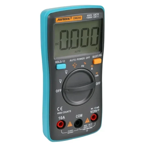 AUTOOL DM200 Portable Autoranging Digital Multimeter 4000 Counts Backlight AC/DC - Image 4