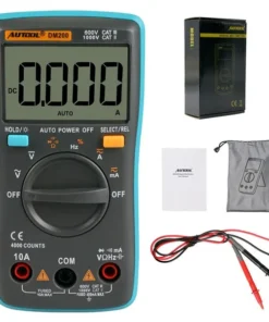 AUTOOL DM200 Portable Autoranging Digital Multimeter 4000 Counts Backlight AC/DC