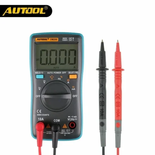 AUTOOL DM200 Portable Autoranging Digital Multimeter 4000 Counts Backlight AC/DC - Image 8