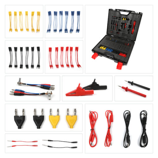 AUTOOL 92PCS Automotive Circuit Test Leads Kit, Multimeter Test Leads Kit with Carrying Case, Electrical Testers Wire Connectors Adapter Cables with Alligator Clips - Image 6
