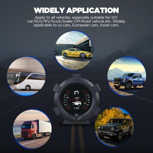 AUTOOL X95 Car GPS Slope Meter 3.5" HUD, Multifunctional Head Up Display - Image 3
