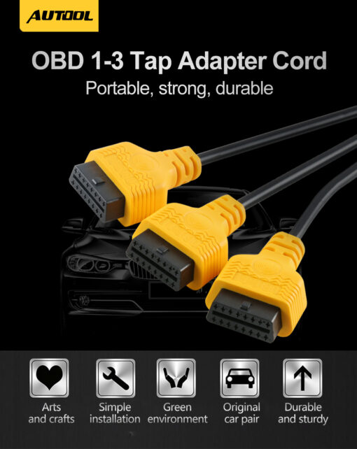 AUTOOL OBD2 16Pin Extension Cable 1.5m Car OBD Connect Extend Adapter Wire ELM327 OBD II OBD2 Extension Connector Cord - Image 12