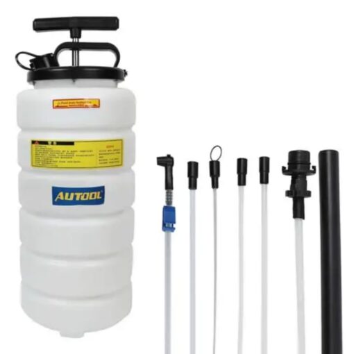 Universal Autool 15L Big Tank Manual Pump Engine Oil Suction Drainer Extractor Bleeder