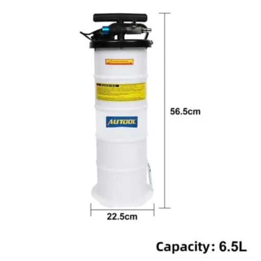 AUTOOL 6.5L 2 In 1 Polyethylene Automotive Liquid Oil Vacuum Pump Bleeder Pneumatic Fluid Manual Oil Extractor - Image 4